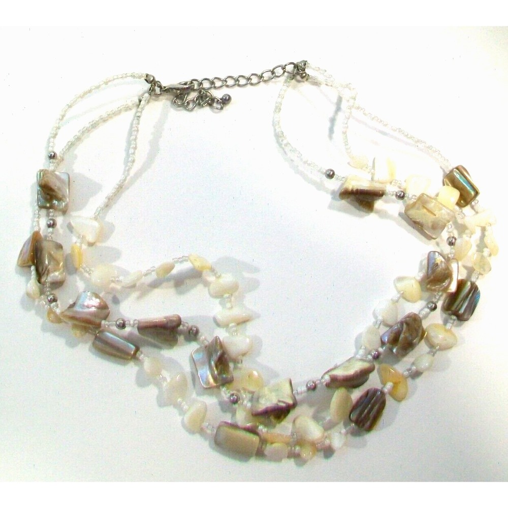 Women's Abalone Beaded Shell Necklace